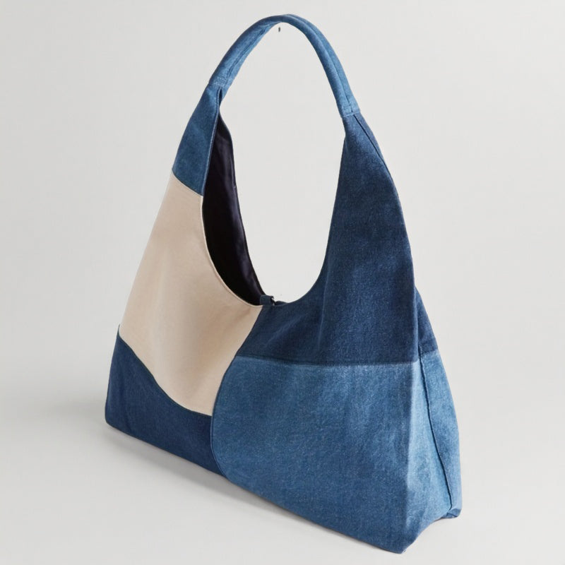 Vintage-Tasche Mit Farbblock