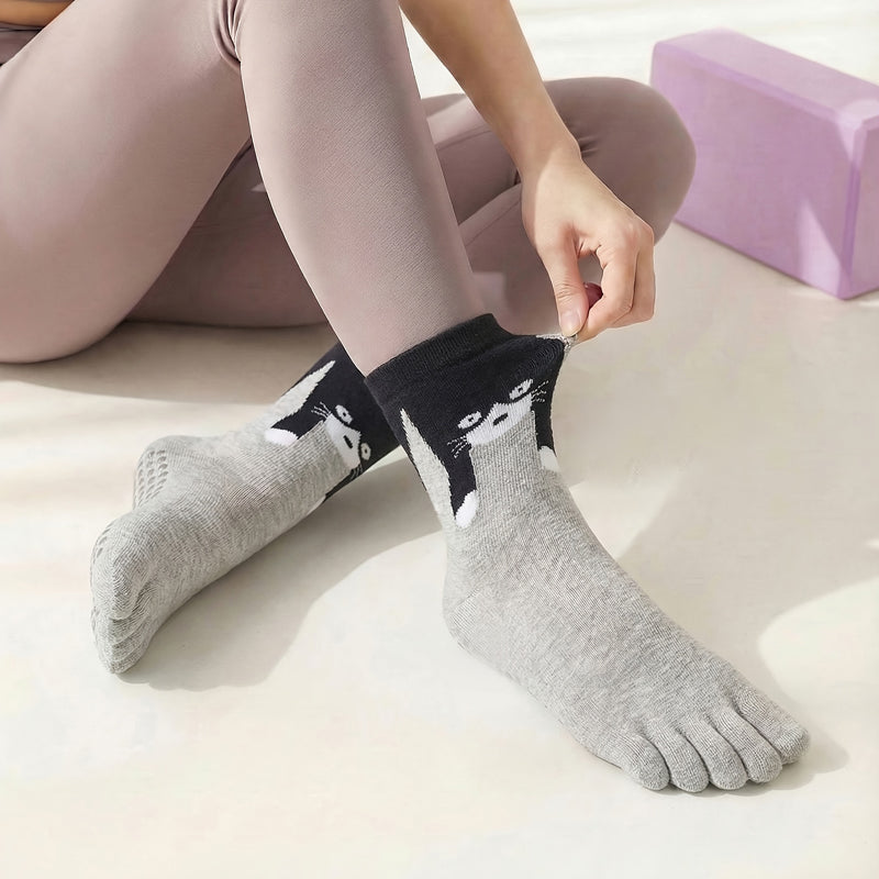 Fünfzehen-Antirutschsocken