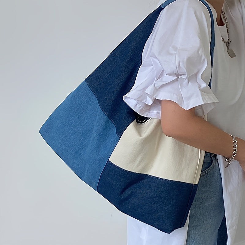 Vintage-Tasche Mit Farbblock