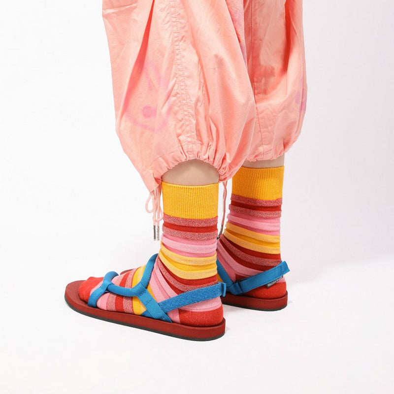 Bunt Gestreifte Socken