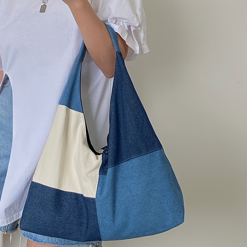 Vintage-Tasche Mit Farbblock