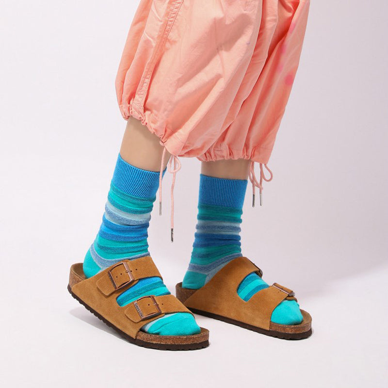 Bunt Gestreifte Socken