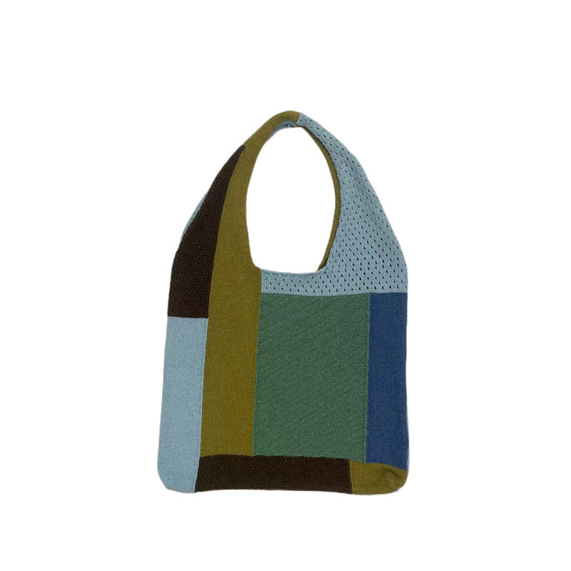 Vintage Patchwork-Stricktasche