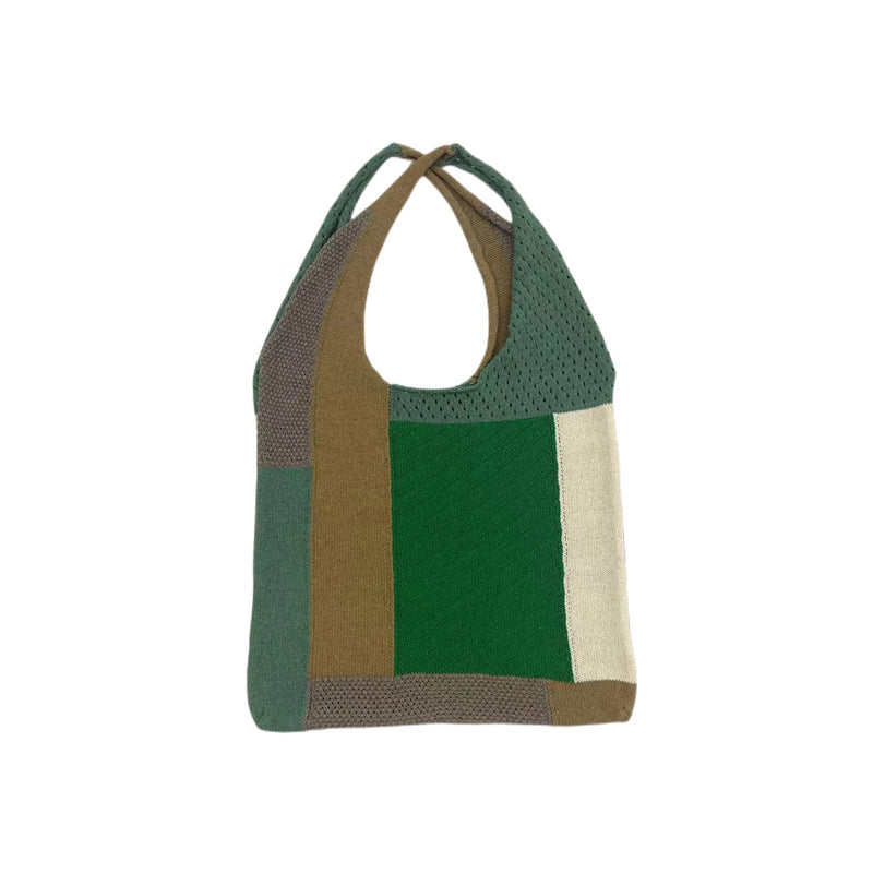 Vintage Patchwork-Stricktasche
