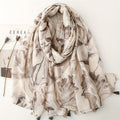 Vintage-Schal Mit Blumenmuster