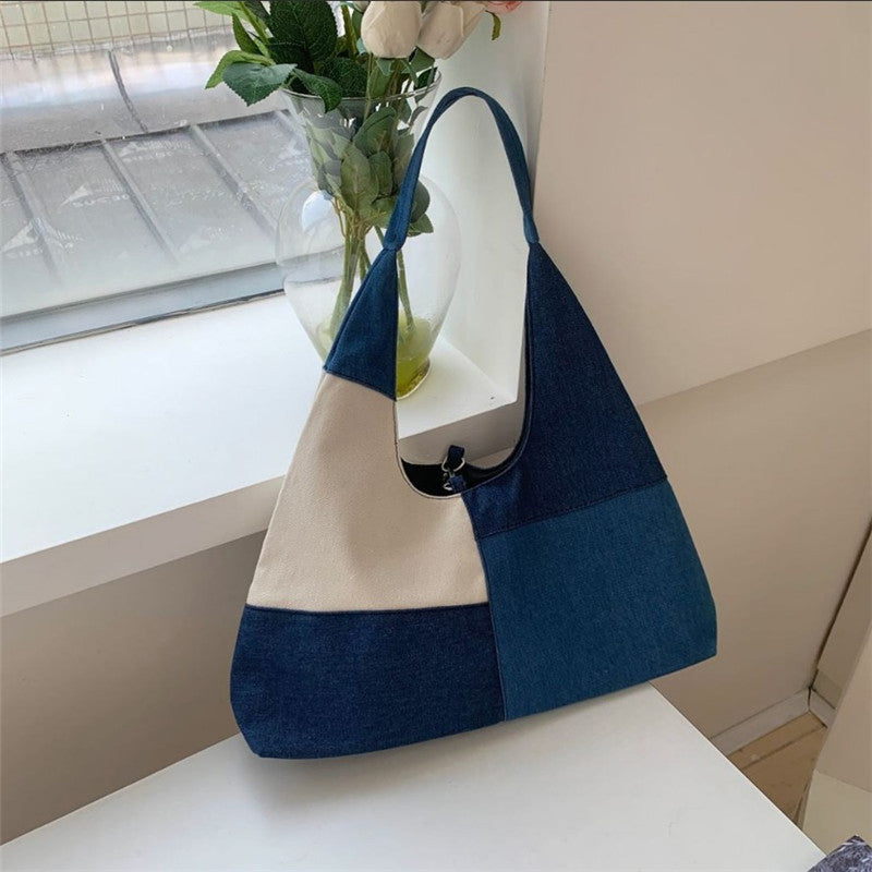 Vintage-Tasche Mit Farbblock