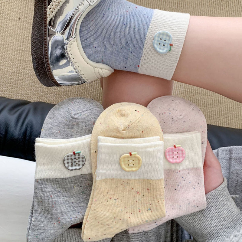 Lässige Socken Mit Farbblock