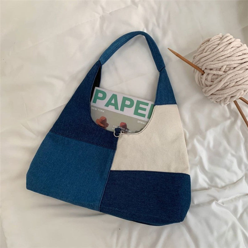 Vintage-Tasche Mit Farbblock