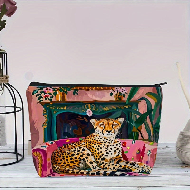 Vintage-Tasche Mit Leopardenmuster