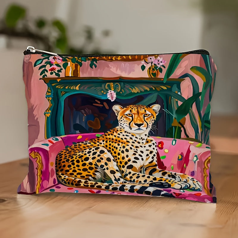 Vintage-Tasche Mit Leopardenmuster