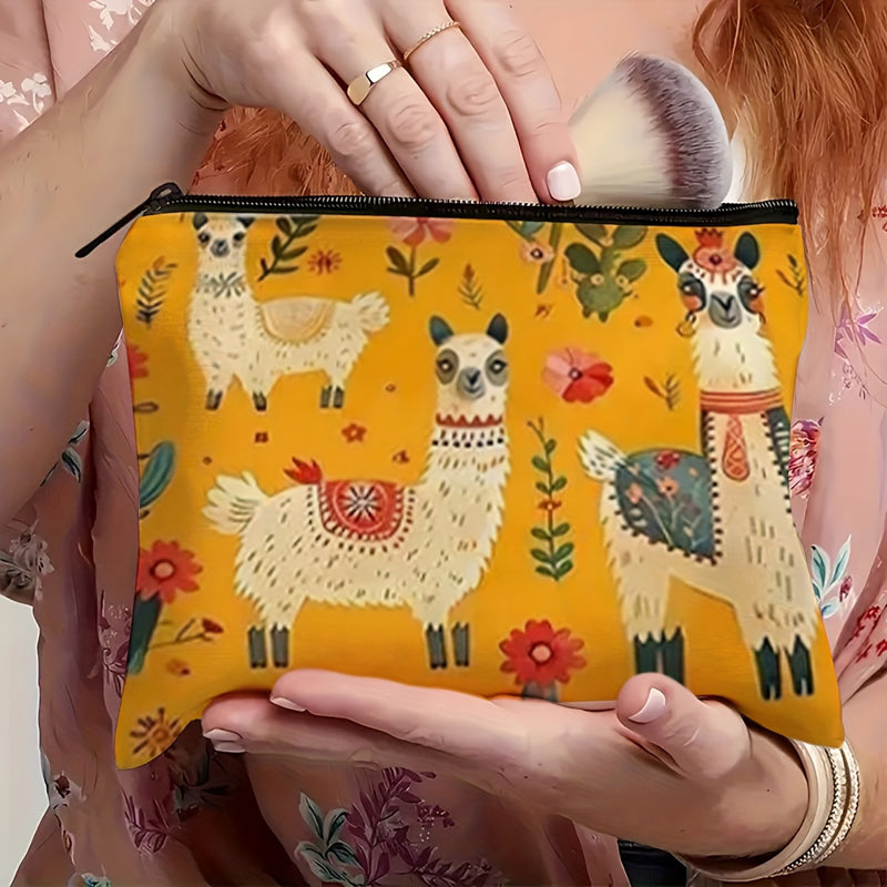 Lässige Tasche Mit Alpakamuster