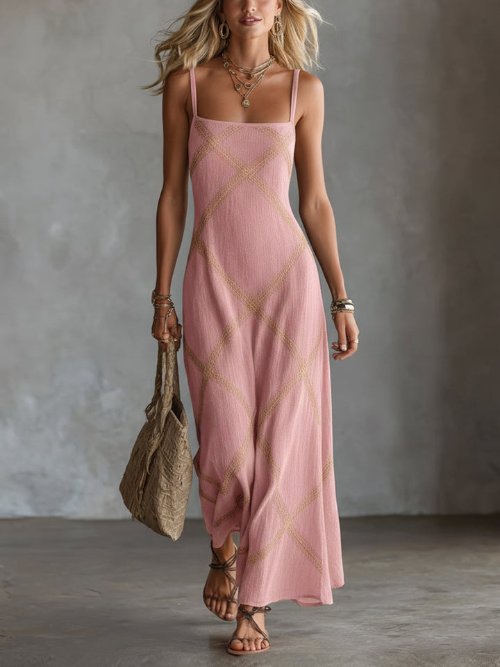 Sofia | Abito Maxi Geometrico