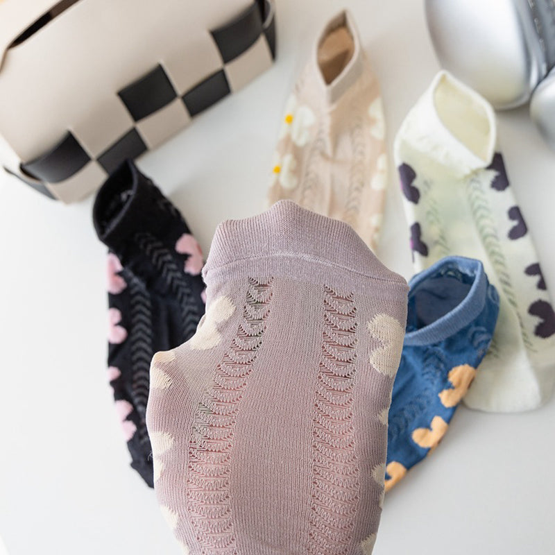 Lässige Socken Mit Blumenmuster