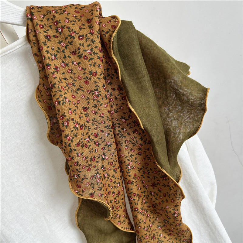 Vintage-Schal Mit Blumenmuster