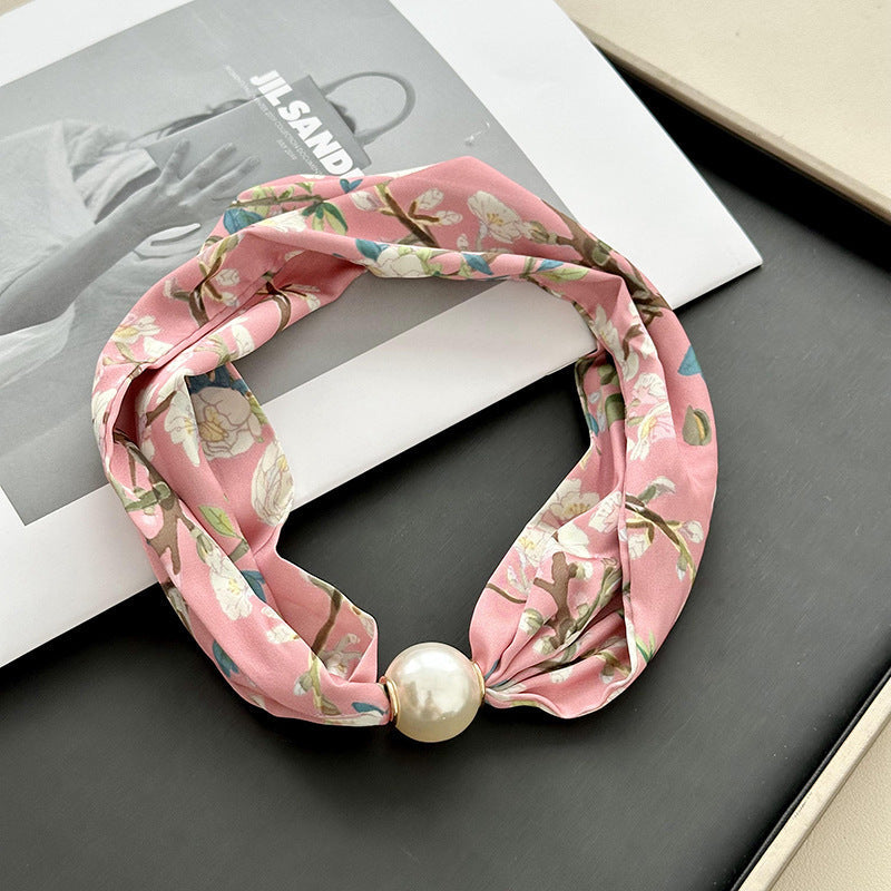 Vintage-Schal Mit Blumenmuster