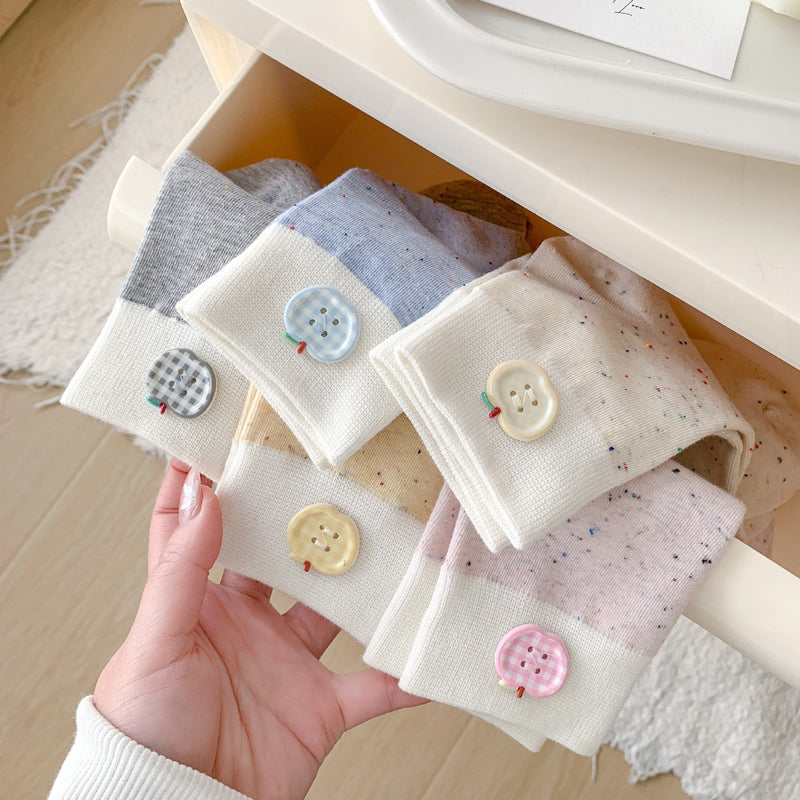 Lässige Socken Mit Farbblock