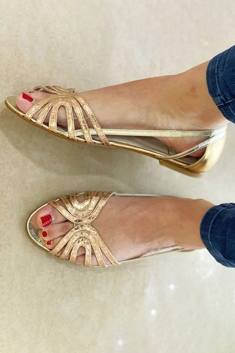 Eleonora | Sandali Dorati Luce d&
