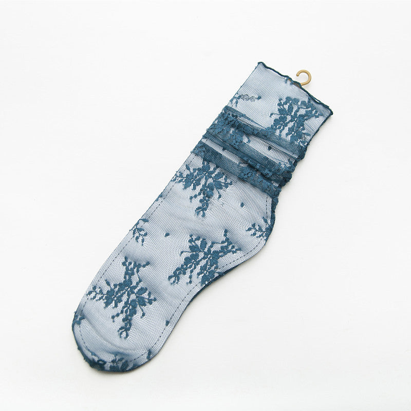 Atmungsaktive Spitzensocken