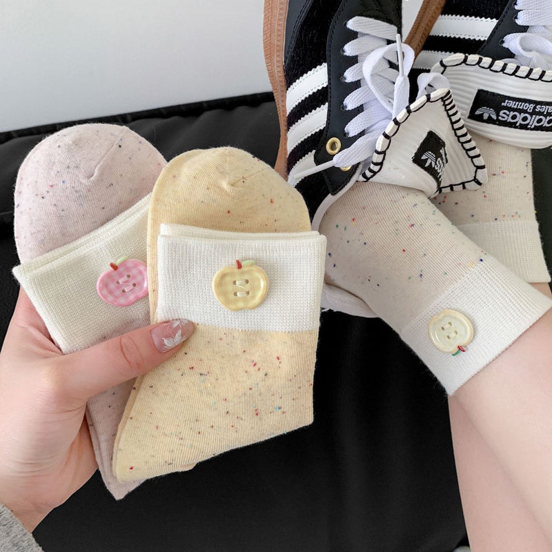 Lässige Socken Mit Farbblock