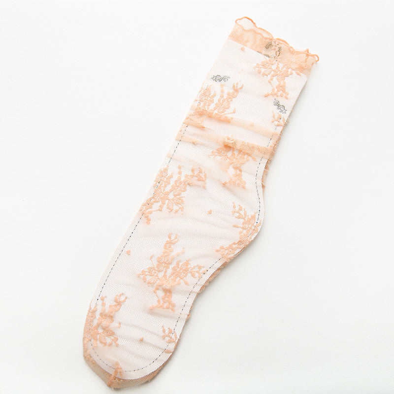Atmungsaktive Spitzensocken