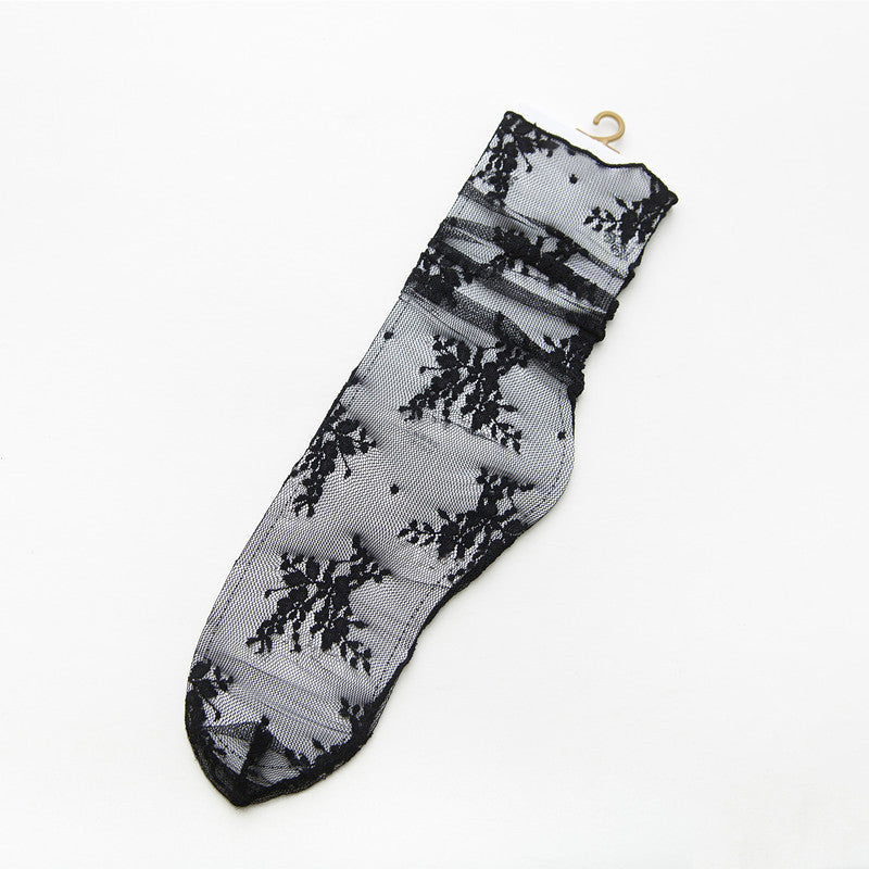 Atmungsaktive Spitzensocken