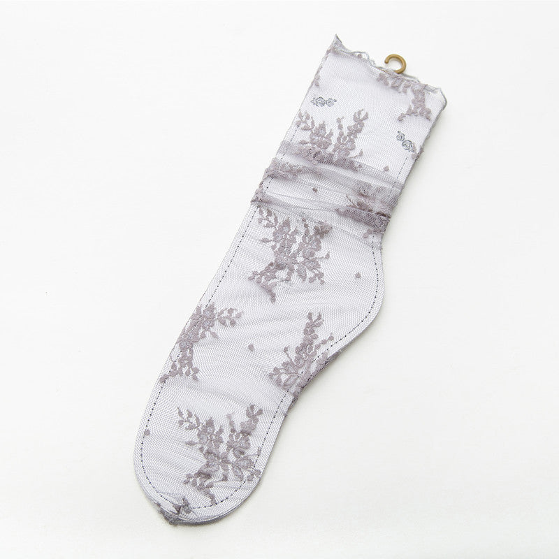 Atmungsaktive Spitzensocken