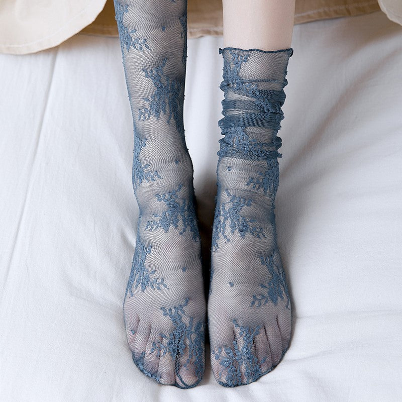 Atmungsaktive Spitzensocken