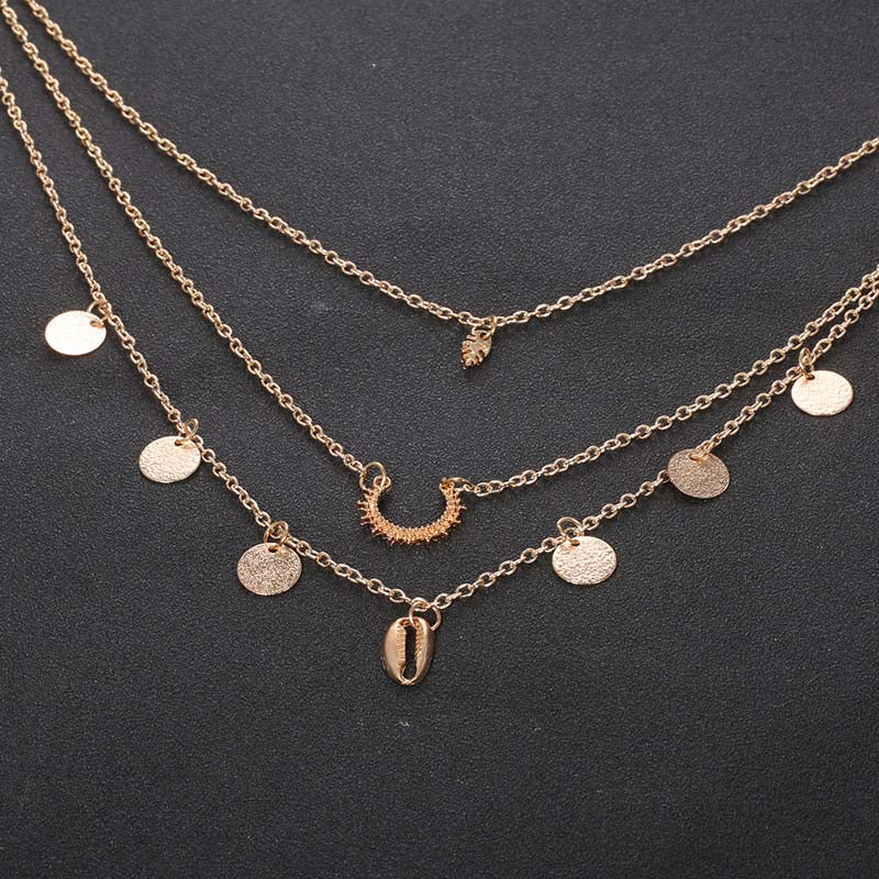 Vintage Boho Anhänger Halskette