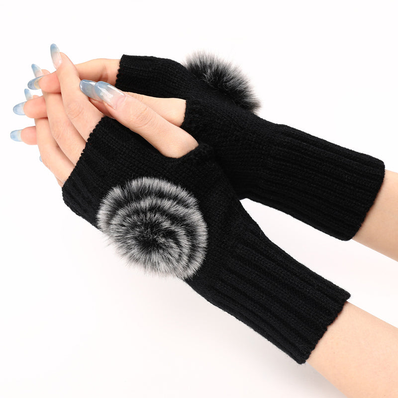 Einfarbig Warme Handschuhe