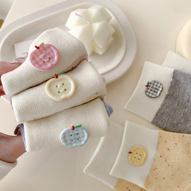 Lässige Socken Mit Farbblock