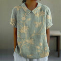 Vintage-Bluse Mit Blumenprint
