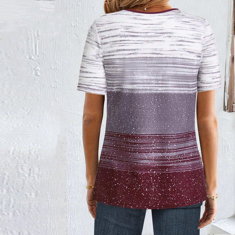Lässige Bluse Mit Farbverlauf