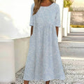 Lässiges Kleid Mit Blumendruck