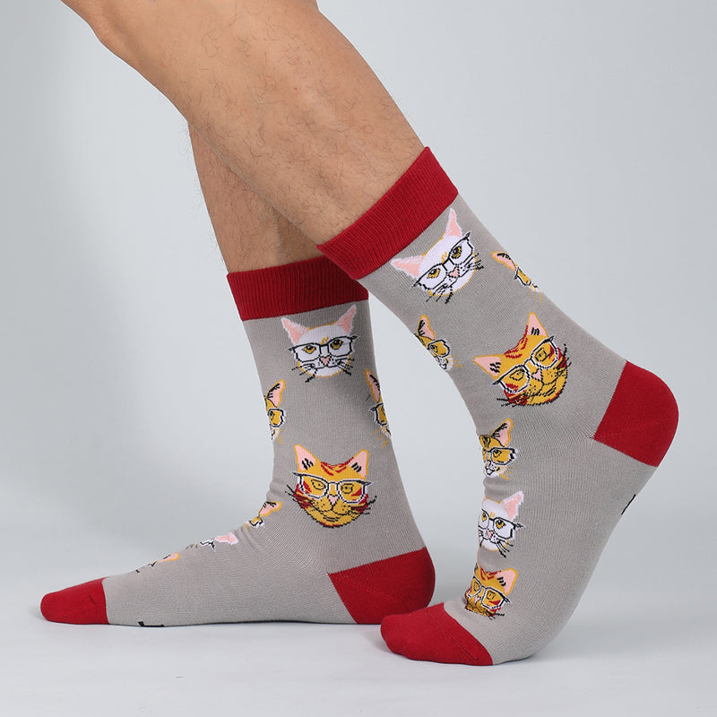 Socken Mit Vintage-Tiermuster