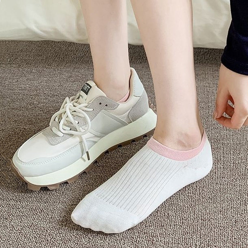 Lässige Socken Mit Farbblockmuster