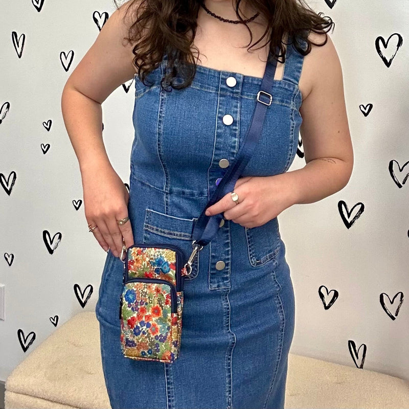 Vintage Tasche Mit Blumenmuster