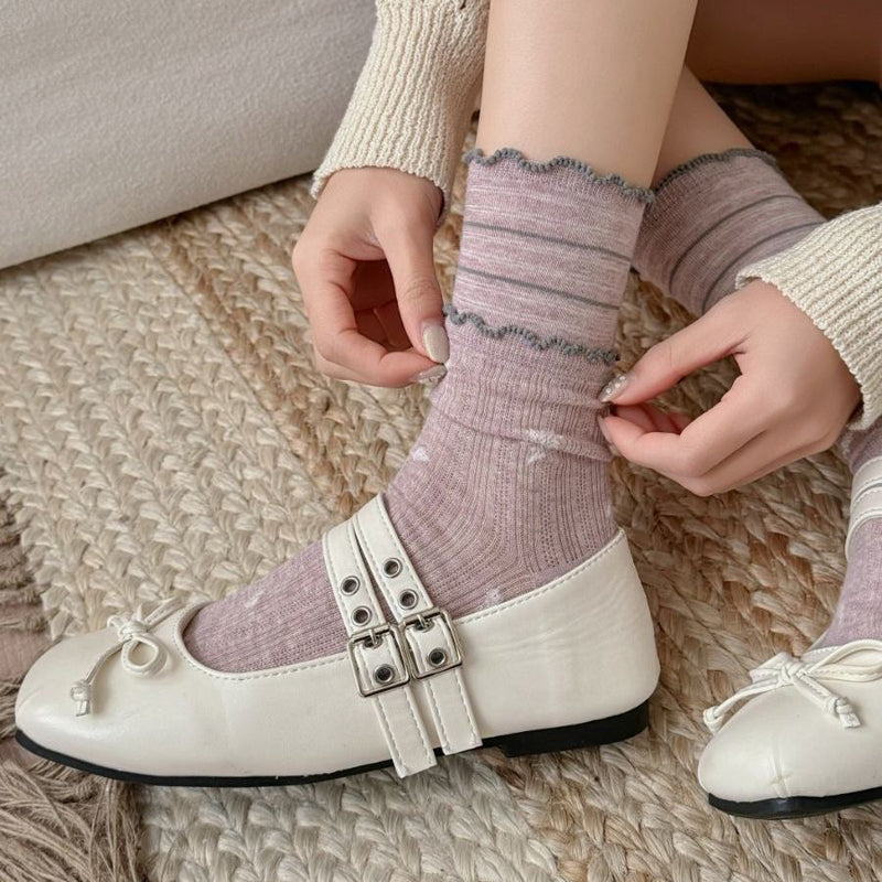 Lässige Socken Mit Blumenmuster