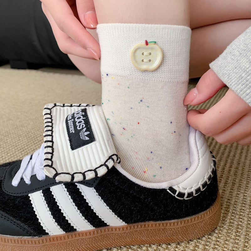 Lässige Socken Mit Farbblock