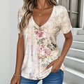 Vintage T-Shirt Mit Blumendruck