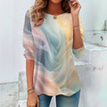 Lässiges T-Shirt Mit Farbverlauf