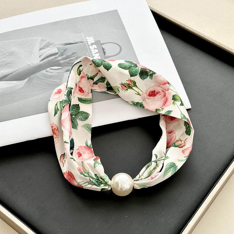 Vintage-Schal Mit Blumenmuster