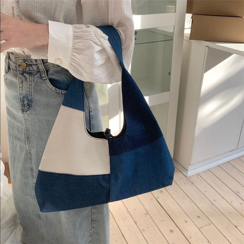 Vintage-Tasche Mit Farbblock