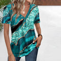 Vintage-Bluse Mit Farbverlauf
