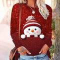 T-Shirt Mit Cartoon-Schneemann