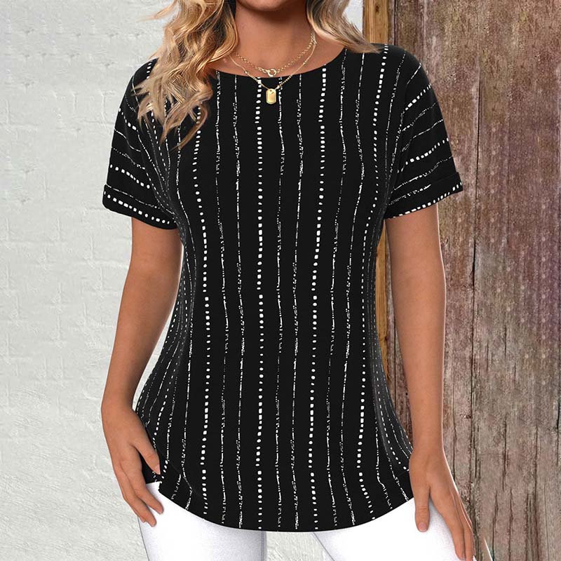 Lässiges Gestreiftes T-Shirt