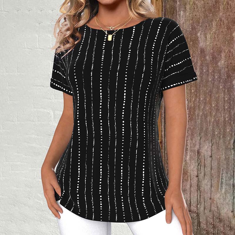 Lässiges Gestreiftes T-Shirt