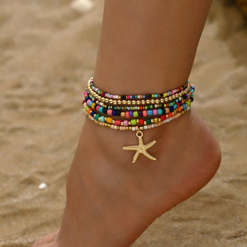 Böhmisches Buntes Perlenarmband