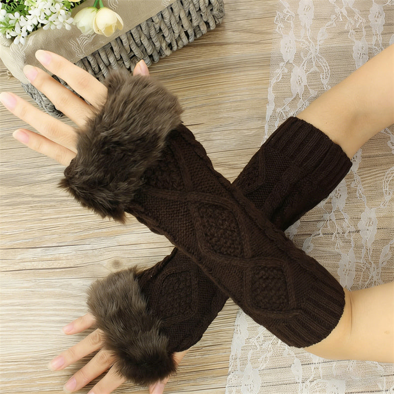 Warme Einfarbige Handschuhe