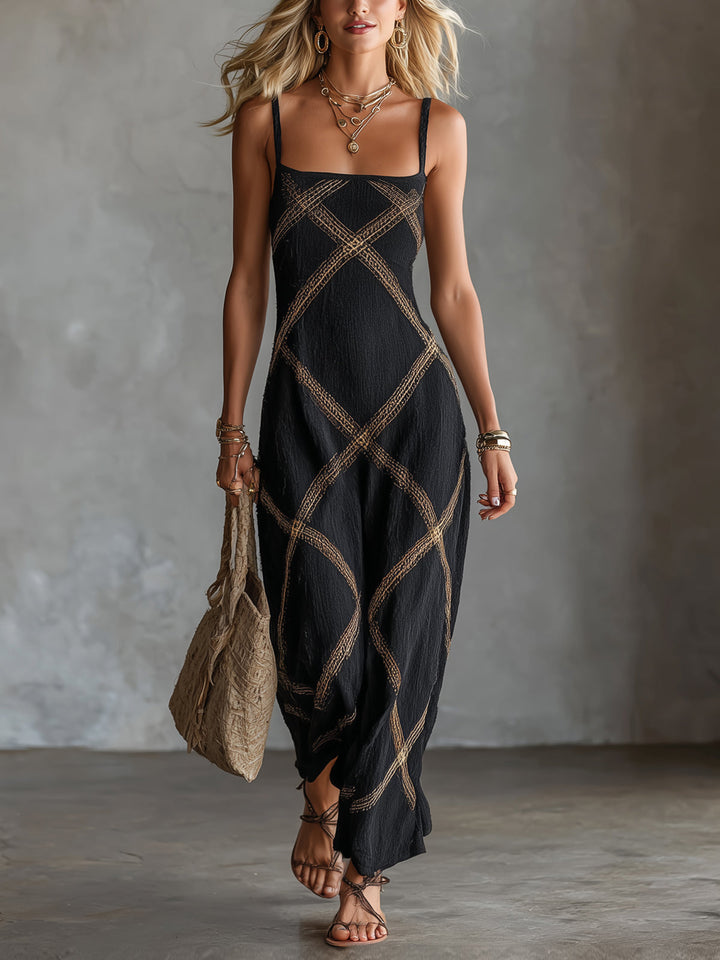 Sofia | Abito Maxi Geometrico