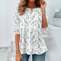 Vintage-T-Shirt Mit Blumendruck